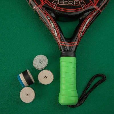 China Non-woven+polyurethane PU overgrip for paddle tennis racket with printed logo for sale