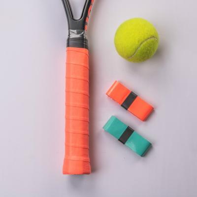 China Non-woven+polyurethane surface tacky and non slip tennis badminton paddle overgrip for sale