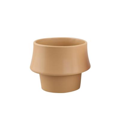 China Small INS Minimalist Ceramic Nordic Potted Plant Round Style Vase Succulent Flower Pots for sale