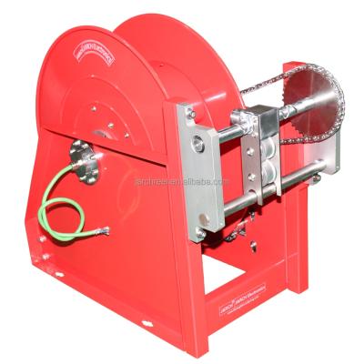 China Telecommunication 50m Electric Motor Crank Cable Reel Metal Hose Reels for sale