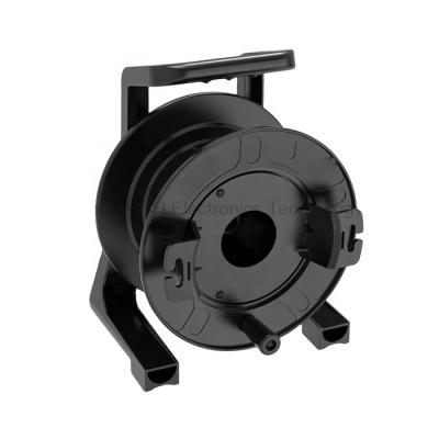 China Unbreakable telecommunication drum system fiber cable reel with winder 235 mm empty cable drums reel stand mechanical cable reel for sale