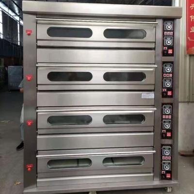 China Large Price 4 Deck 16 Trays Gas Bread Cake Oven Commercial Supply Baking Oven for sale