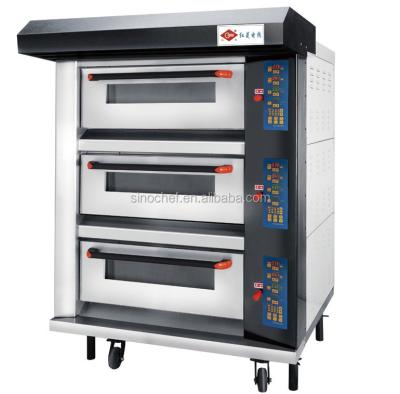 China Luxurious 3-Deck 6-Tray Pizza Oven, Pizza Oven, Bakery Equipment (CE) for sale