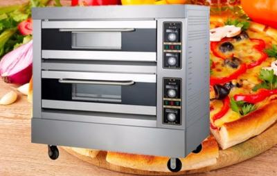 China Hot Sale 2 Pizza Platform 4 Trays Electric Commercial Pizza Oven Price for sale