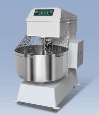 China 100 Liter Double Motor Large Speed ​​Snack Plant 40 Kg Double Spiral Dough Mixer For Bakery for sale