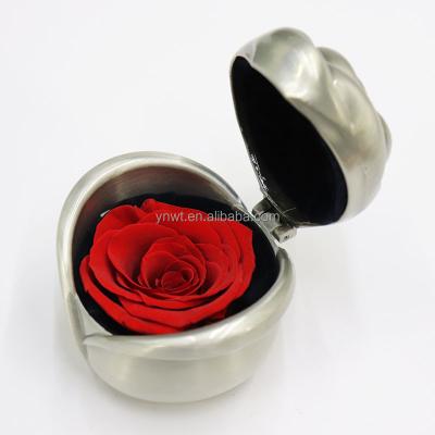 China Real Romantic Preserved Rose Factory High Outlet Flower Jewelry Box Gift Box Enterprise Customized Box For Gift for sale