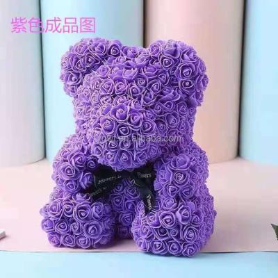 China Handcrafted Mini Preserved Valentine Rose Bear Mothers Day Valentines Day Birthday Weddings Bridal Showers Gift Flower Bear for sale