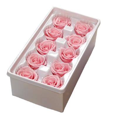 China Various parties send gifts to send mom friends parents wholesale preserved roses a grade B 4cm rose head in the box eternal rose head in the box for sale