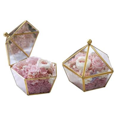 China Real Rose Wholesale Cheap Hot Selling Preserved Romantic Preserved Flower Box Carnation Diamond Flower House Preserved Roses For Mother's Day Gift for sale