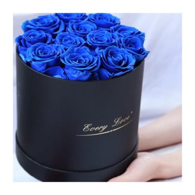 China Lasting gift in flower box like preserved valentine's gift flower hug bucket plot lover eternal gift rose for sale