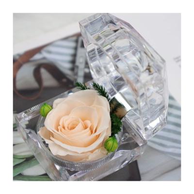 China Artificial gift roses flower valentines day valentine gift cute roses valentines ring with factory price for sale