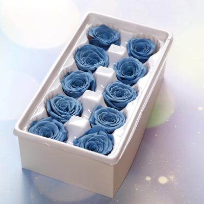 China Various parties send gifts to send mom friends parents high quality grade soft 4cm preserved real roses wholesale flowers head everlasting everlasting for sale