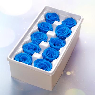 China Various parties send gifts to send mom friends parents 4~5cm Rose Real Natural Preserved Flowers Main Wholesale Preserved Rose Eternal Stabilized Beautiful Artificial Rose for sale