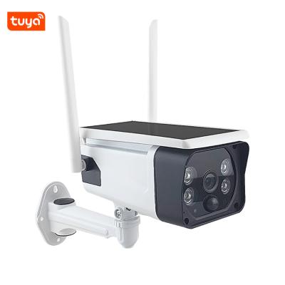 China NIGHT VISION HD 1080P Smart Solar Panel WiFi Security IP Camera Tuya Outdoor Solar Camera for sale