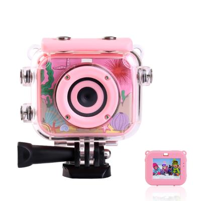 China Loop recording+underwater Cartoon Toys 98ft 1080P 2.0 Inch Screen 4K Kids Action Sport Camera Kids Underwater Camera Waterproof for sale