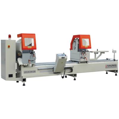 China Hotels cnc 45 degree automatic window and door making machinery and upvc window aluminum profile cutting machine for sale