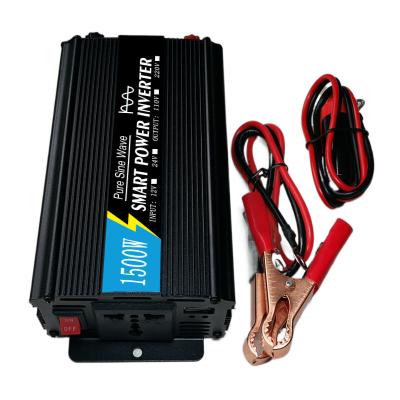 China Home Appliance 12V 24V To 220V Sine Wave Inverter 1500W Solar Home Car Inverter for sale