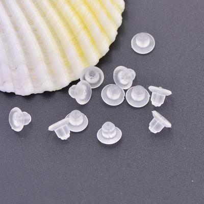 China Environmental Friendly Cap Shaped Silicone Cushion Pads For Clip On Earrings for sale