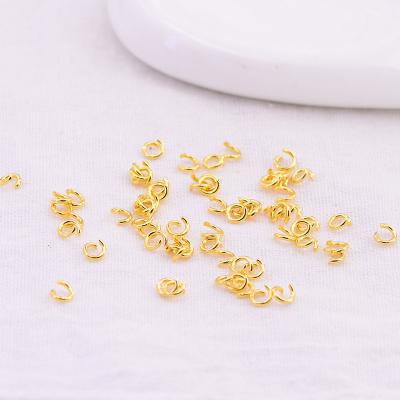 China Fashionable Gold Metal O Rings 2.5-4mm Pop Rings Accessories For Jewelry Making for sale