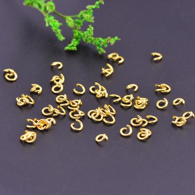 China Fashionable Golden Metal O Rings 0.8*4mm Pop Rings Accessories For Jewelry Making for sale