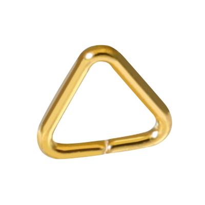 China Luxury Wholesale Triangular Seed Buckle Melon Pendant Ring Open Jewelry Accessories Connectors For Necklace Making for sale