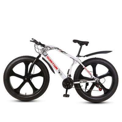 China Steel Royal Fat Tire Bicycle Sports Cycling 26 Inch 5 Wheel Knife Tire Fat Snow Adult Mountain Bike 21Speed ​​In Factory Price for sale