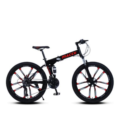 China 10 Knife Adult High Quality Variable-speed 26 Inch Aluminum Alloy Fork Foldable Mountain Bike For Men for sale