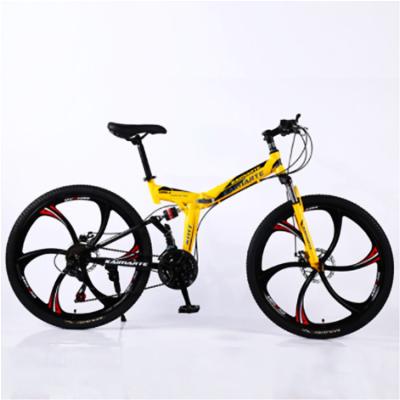 China 24 Inch 24 Speed ​​Aluminum Alloy Fork Adult Cheap Cool Foldable Mountain Bikes For Men for sale