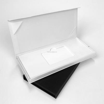 China Recyclable Matte Magnetic Rigid Cardboard Luxury Black Closure Gift Box Packaging For VIP Credit Card for sale