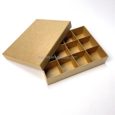 China Recyclable Wholesale Fashion Recycled Kraft Cardboard Christmas Chocolate Packaging Box for sale