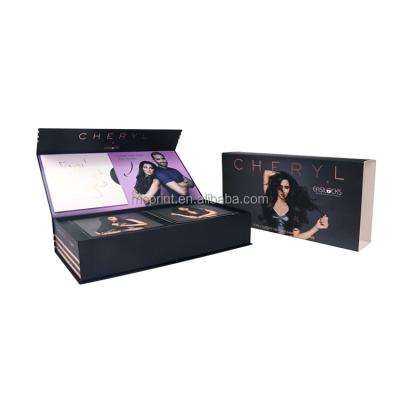 China Custom Luxury Recyclable Logo Cardboard Makeup Cosmetic Packing Paper Gift Box Magnetic Packaging Box for sale