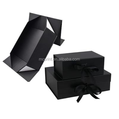 China Custom Luxury Gift Eco-Friendly Recycled Materials Packaging Flip Cover Cardboard Rigid Paper Magnetic T-shirt Closure Foldable Gift Box for sale