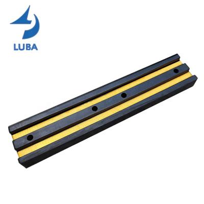 China Modern High Quality Rubber Parking Lot 1000x200x100mm Security Wall Bumper Guard for sale