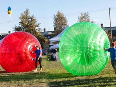 China Erwachsen-aufblasbare Spiele im Freien imprägniern Körper Zorbing-Ball für Gras zu verkaufen