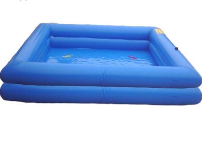 China El doble/tres acoda la piscina de agua inflable, rectángulo explota la piscina en venta