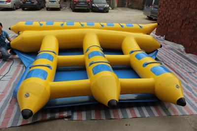 China De zomer Watertoys 6 het Vliegen van Seaters Opblaasbare Vissen Towable Rode Oranjegeel Te koop