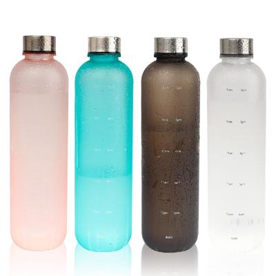 China New Gradient Space Travel CLASSIC Tritan Plastic Frosted Water Bottle for sale