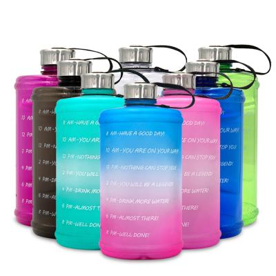 China Healthy Adults 2.2L PETG Color Sports Gym Plastic Custom Water Bottle With Lid for sale