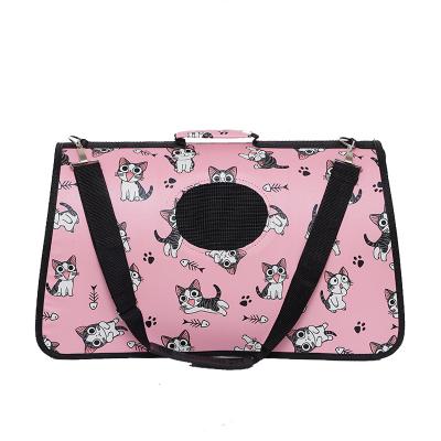 China Portable Printed Oxford Cloth Pet Travel Carrier Bag For Cat for sale