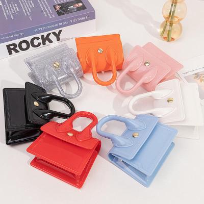 China Other Wholesale RU Handbag 2022 Candy Colored Colorful Jelly Mini Hand Bags, Small PVC Mini Jelly Bag Purse for sale