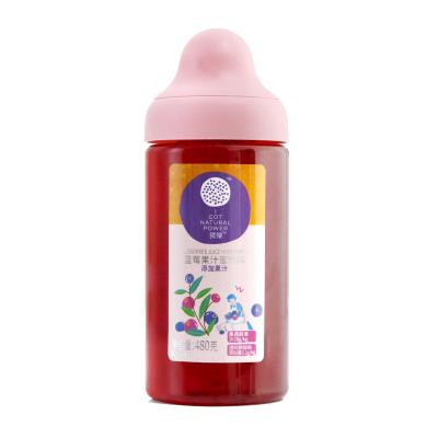 China Sauce 480g Added Juice Drink High Value Bottled Blueberry Juice Honey Drink for sale