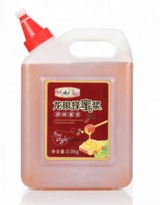 China 100% Longan 3KG Superior Bulk Packed Organic Bee Honey Syrup Bee Honey Factory for sale