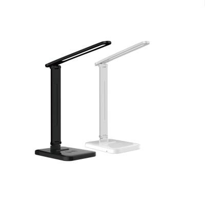 China Hot Sale CE ROHS Wireless Charging and Mobile Stand ERP 3CCT Smart LED Desk Table Lamp with Wireless Charging Mobile for sale