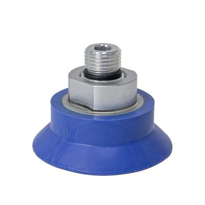 China Pneumatic industrial building material stores manipulator with threaded thin-walled suction cup, strong anti slip vacuum flat spout for sale