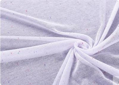 China White / Pink Cotton Knit Fabric Toy / Kitchen Curtain Fabric for sale