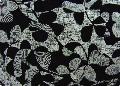 China Black Printed Flocked Fabric / Cloth For Home Textile Sofa Pillow for sale