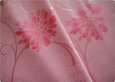 China Beautiful Pink Flower Polyester Elastane Fabric Cloth 57