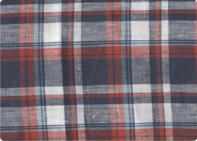 China Professional Decorative Plaid Linen Upholstery Fabric 57