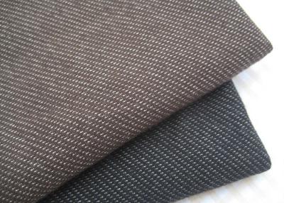 China Stylish Brown / Black Knit Denim Fabric For Sportswear / Suit Width 180cm for sale