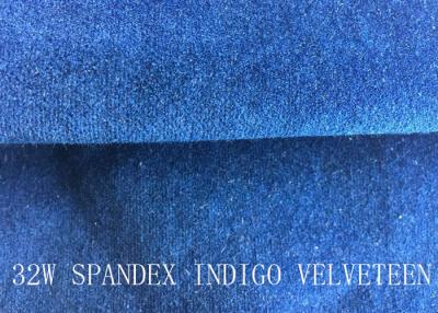 China 32W SPANDEX INDIGO VELVETEEN FOR PANTS FOR GARGEMT for sale